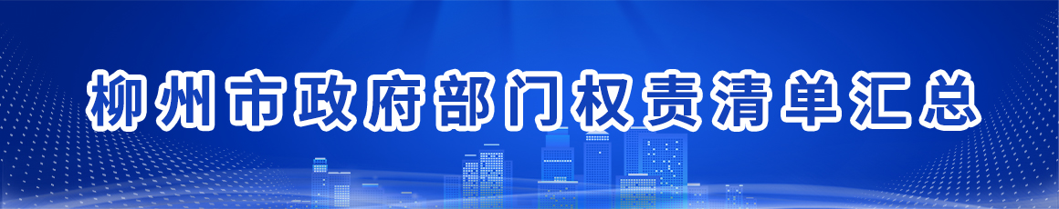柳州市政府部门权责清单汇总